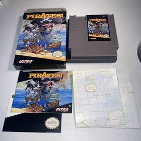 Nintendo 083717120148 Pirates Nes 1991 Vgc Box Authentic Complete Cib Manual Map Protector