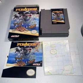 Nintendo 083717120148 Pirates Nes 1991 Vgc Box Authentic Complete Cib Manual Map Protector