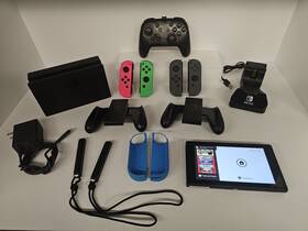 Nintendo 10002208 Switch With Dock Pro Controller And Extras