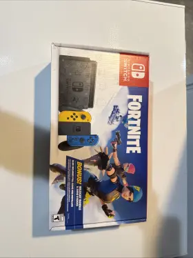 113462a Nintendo Switch Fortnite Wildcat Bundle Console Yellow And Blue Joy-con With Code