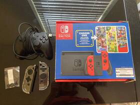 Nintendo 118107 Switch Mario Choose One Bundle Game Redeemed Already Extras