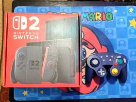 Nintendo 120833 Switch 2 Console Mario Kart World Gamecube Controller Bundle In Hand