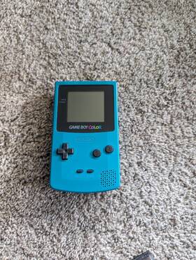 Nintendo 12941556069 Game Boy Color Handheld Console - Teal Works Like A Brand New Unit