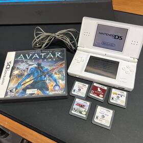 Nintendo 13306461 Ds Lite Handheld System Bundle - White With Charger Stylus And 6 Games