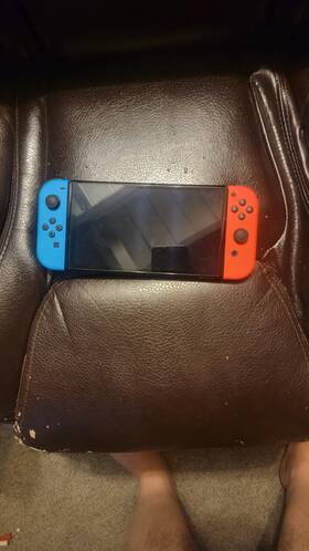 Nintendo 195925225864 Switch - Oled Model With Neon Red And Blue Joy-con