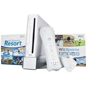 2100149 Nintendo Wii Bundle With Sports And Resort - White Tested Working