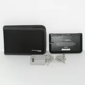 2201132 Nintendo 3ds Xl Black Console Case Charger No Stylus Tested Working