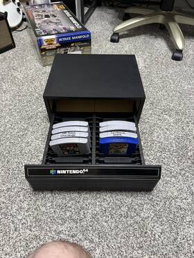 Nintendo 24-cartridge N64 Official Storage Rack 8 Game Bundle Castlevania Vigilante
