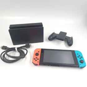2500166 Nintendo Switch V2 32gb Gray Console With Red/blue Joy-cons No Charger Excellent