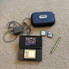 Nintendo 250078186144 Ds Lite Handheld System - Cobalt/black Missing Stylus