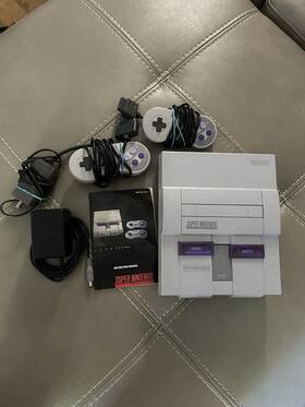 Nintendo 39975903 Snes-super Entertainment System Gaming Console 2 Controllers