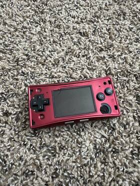Nintendo 4319881 Game Boy Micro Handheld System Console - Red/silver For Parts/repair