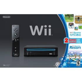 Nintendo 45496880873 Wii Console Black With Sports And Resort Very Good 5z
