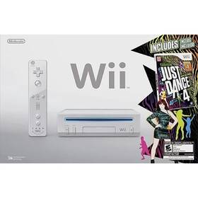 Nintendo 618028894459 Wii Game Console Bundle With Just Dance 4 White Includes Remote And