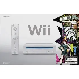 Nintendo 618028894459 Wii Game Console Bundle With Just Dance 4 White Includes Remote And