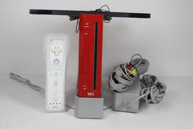 Nintendo 650045588324 Wii Video Game Console Rvl-001 Red Bundle Cables Controller Tested