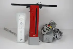 Rvl-001 Nintendo 650045588324 Wii Video Game Console Red Bundle Cables Controller Tested