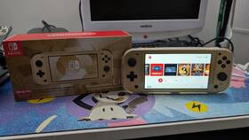 Nintendo 653969504272 Lite Hyrule Edition With Screen Protector And Clear Case Tested