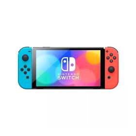 Nintendo 656942441205 Switch Vibrant Oled Display Neon Red And Blue Joy-con