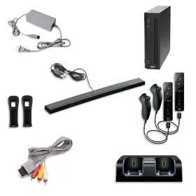 Nintendo 657768532016 Wii Black Console Open Box