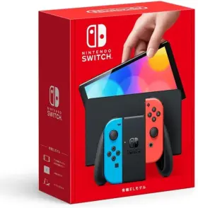 Nintendo 669185169034 Switch Console Oled With Neon Blue And Red Joy-con Japanese Version