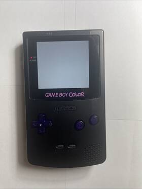 Nintendo 710880755142 Modded Black Shell V5 Ips Screen Game Boy Color Handheld System