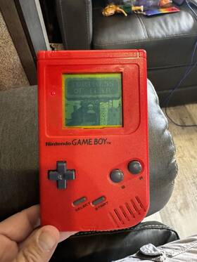 Nintendo 902370502039 Gameboy Bros Console System Red Original Classic With Game