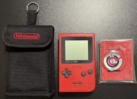 Nintendo 902370502671 Gameboy Pocket Console Red With Case And Acrylic Stand Nintendo 902370502671 Gameboy Pocket Console Red With Case And Acrylic Stand