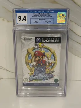 Nintendo 902370506068 Japanese Gamecube Super Mario Sunshine Factory Sealed Cgc 9.4 A Rare
