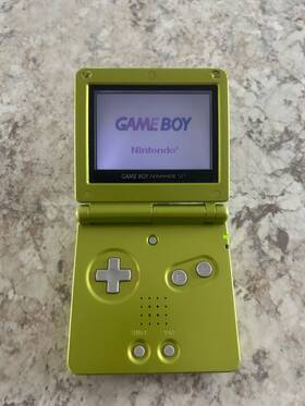 Nintendo 902370506358 90% Working - As Is Gameboy Advance Sp Target Exclusive Lime Green Damaged