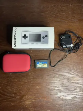 Nintendo 902370512311 Game Boy Micro Silver Handheld Console In Box Jpn Us Seller