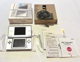 Nintendo 902370512946 Ds Lite Gloss Silver Console Box And Manual Japanese Version Cib