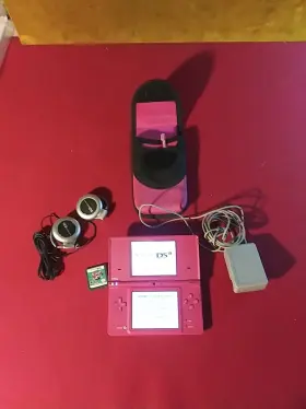 Nintendo 902370517736 Dsi Portable Pink Console Beautiful Body Working Good Used W Extras