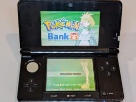 Nintendo 902370519945 3ds - Clear Black Region Free With Charger Pokemon Bank And Game