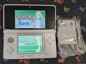 Nintendo 902370520798 3ds - Pure White With Pokemon Bank Region Free Preloaded 10 Games