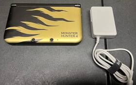 Nintendo 902370521719 3ds Ll Xl Monster Hunter 4 Rajang Gold Limited Console Tested Good
