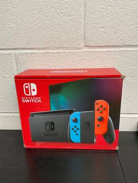 Nintendo 902370550733 Switch With Neon Blue And Red Joy-con
