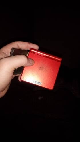 Nintendo Ag-001 Game Boy Advance Sp Handheld System - Flame Red