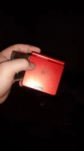 Ag-001 Nintendo Game Boy Advance Sp Handheld System - Flame Red
