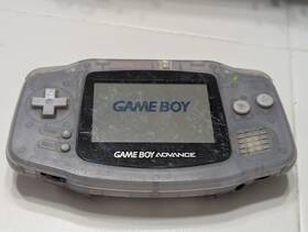 Nintendo Agb-001-clear Game Boy Advance Agb-001-clear/glacier Inch No Battery Cover - Scratches