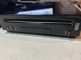 Rvl-001 Nintendo Ap-0183 Wii Black Console Only Works But Faceplate Is Missing No Cords