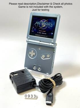 Nintendo Asg-101 Game Boy Advance Sp Console Pearl Blue In Good Condition
