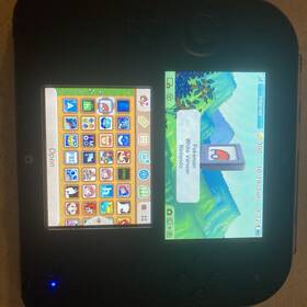 Nintendo Aw402520120 Modded Black/blue 2ds 64gb Charger And Stylus Included
