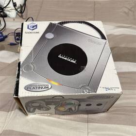 Nintendo C/gb-dol-s-plb-usa-1 Gamecube Platinum Console With Original Box And Cables