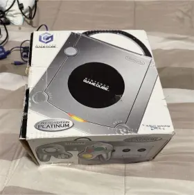 Gb-dol-s-plb-usa-1 Nintendo C/gb-dol-s-plb-usa-1 Gamecube Platinum Console With Original Box And Cables