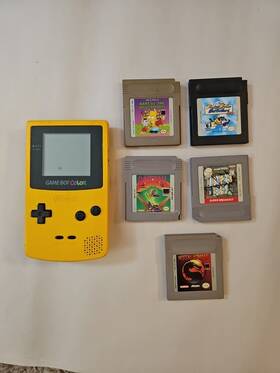 Nintendo Ch14929276 Gameboy Color Handheld Console Original Vintage Cartridges 1987