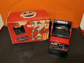 Cm-72 Nintendo 1983 Marios Cement Factory Game And Watch Tabletop W Original Box