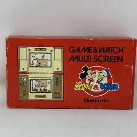 Dm-53 Nintendo Game And Watch Mickey Donald Multi Screen In Box