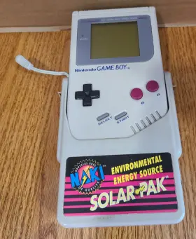 Dmq-01 Nintendo Original Gameboy Console Yellow Bar On Right Parts With Solar Pak Untest