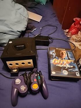 Nintendo Dol-1001 Gamecube Black Video Game Console Dol-001 Tested Working Complete